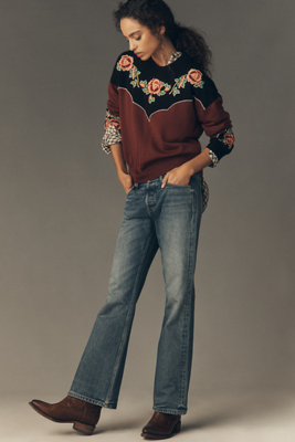 Eb Denim Miley Low-rise Bootcut Jeans In Blue