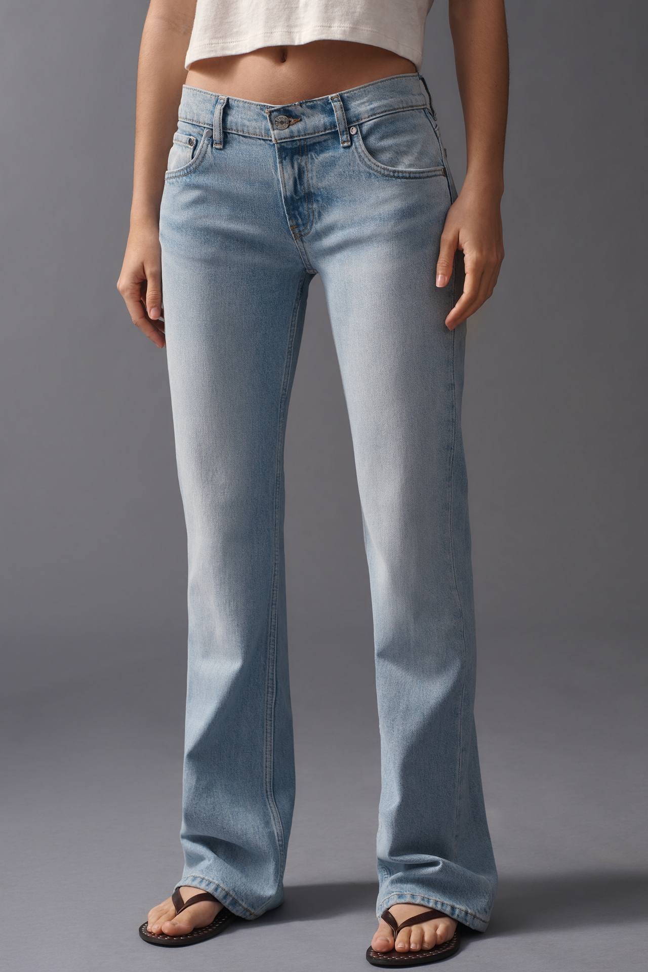 EB Denim Maria Mid-Rise Bootleg Jeans