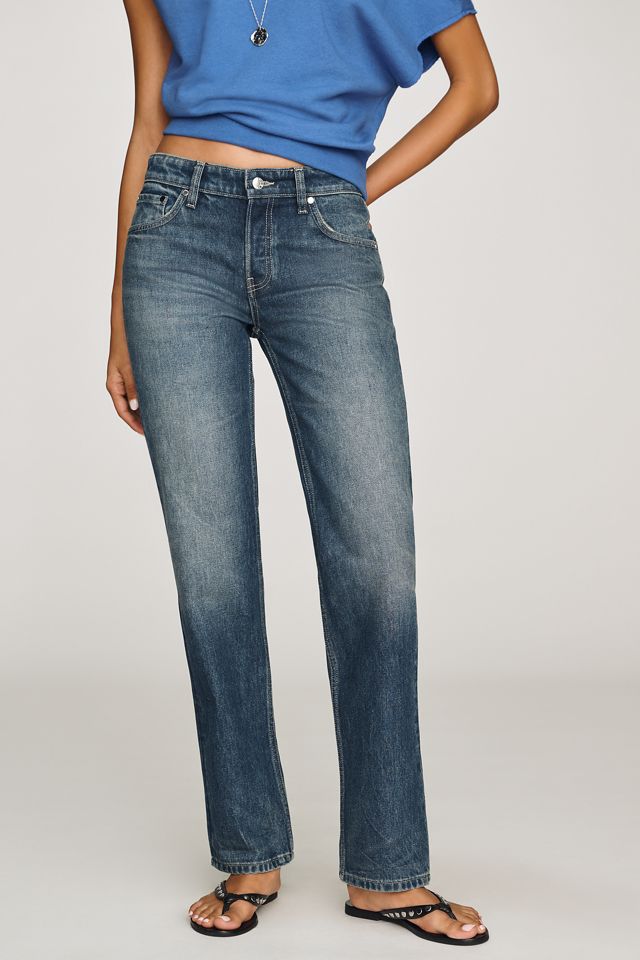 EB Denim Ariel Mid-Rise Wedgie Straight Jeans #2