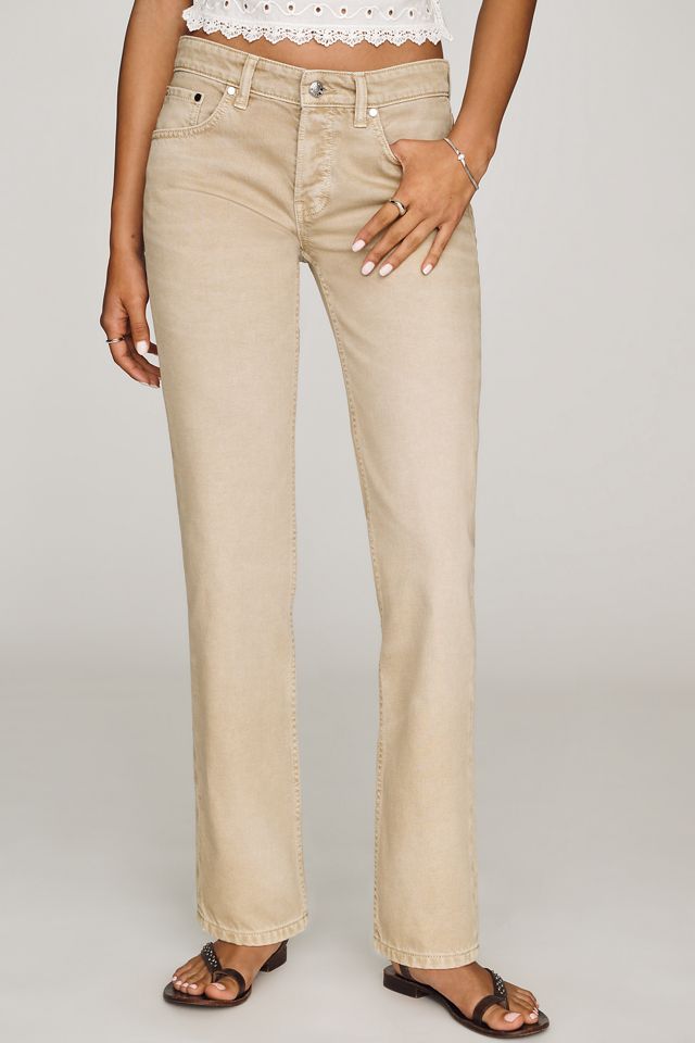 EB Denim Ariel Wedgie Mid-Rise Straight-Leg Jeans #1
