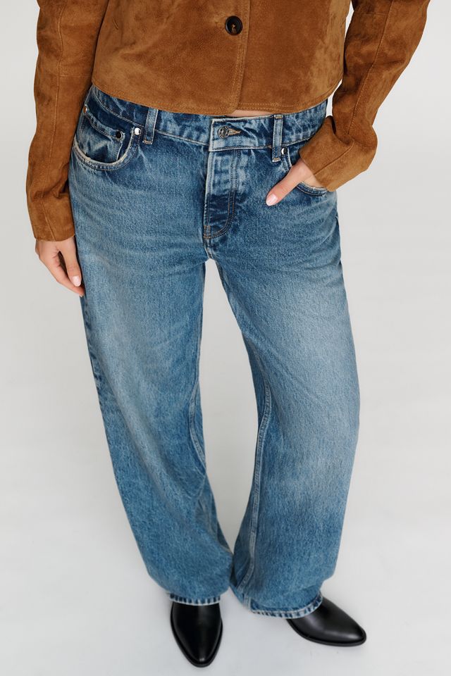 EB Denim Mid Rise Wide Leg Baggy Jeans  #1