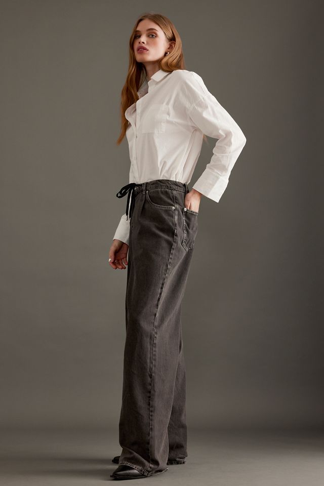 Jeans de Pierna Ancha con Cordón de Cintura Media Nanny de Baum und Pferdgarten #3