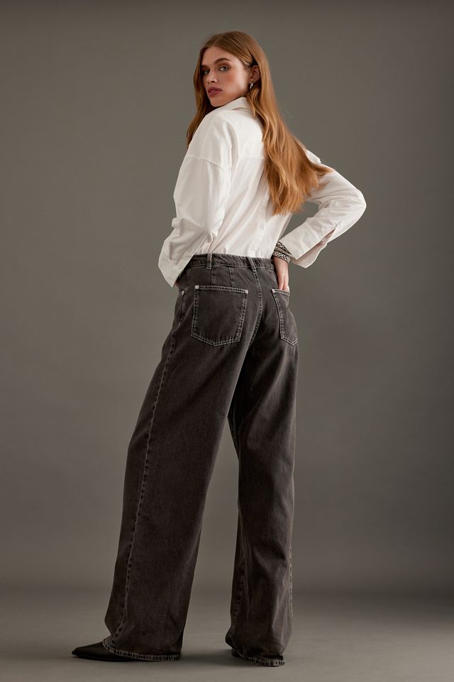 Jeans de Pierna Ancha con Cordón de Cintura Media Nanny de Baum und Pferdgarten #1