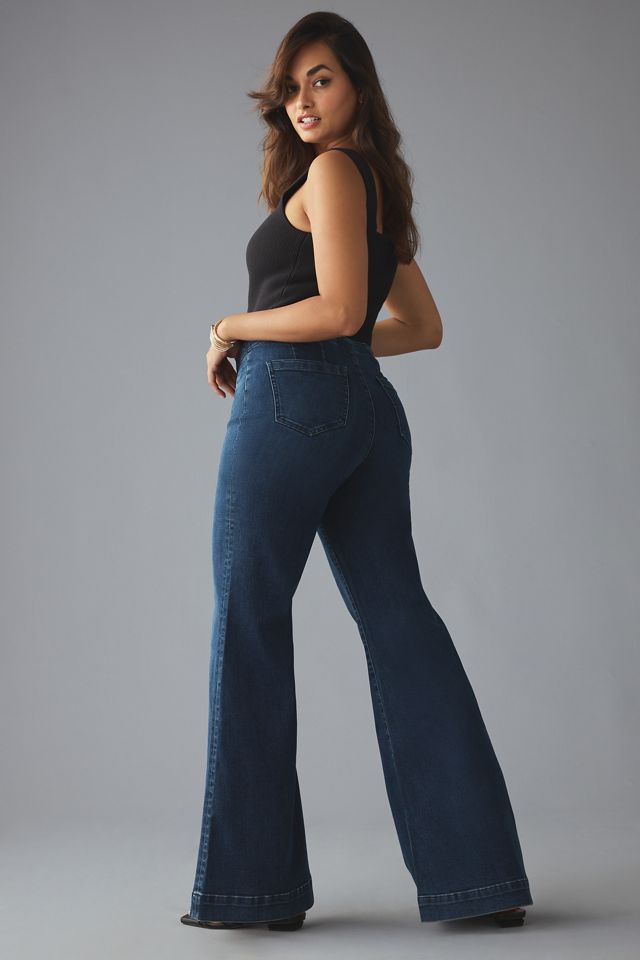 Pilcro Retro Low-Rise Pull-On Flare Jeans #4