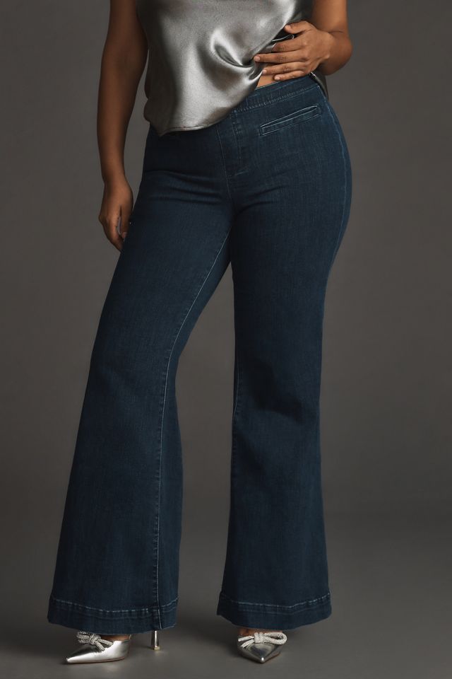 Pilcro Retro Low-Rise Pull-On Flare Jeans #6