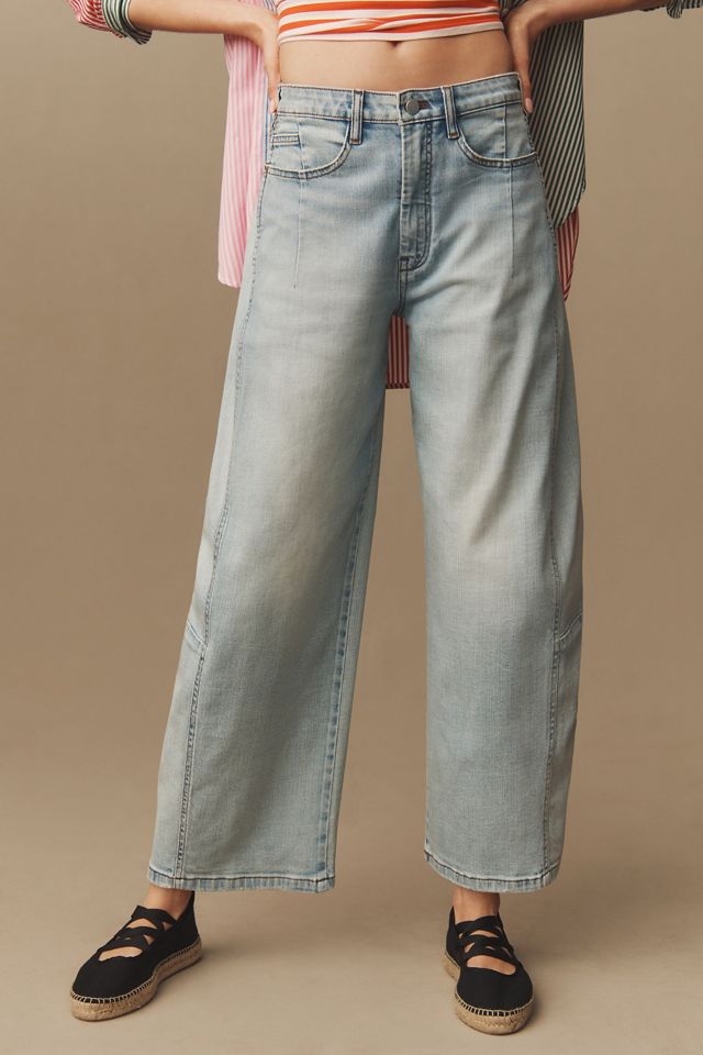 The Kenna Mid-Rise Heritage Barrel Jeans by Pilcro #2