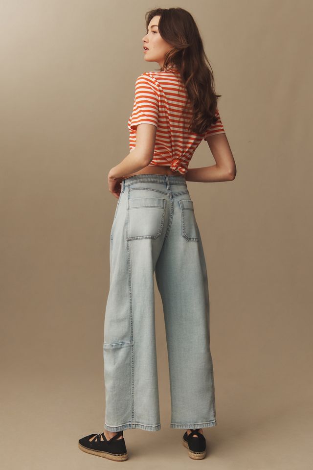 The Kenna Mid-Rise Heritage Barrel Jeans by Pilcro #3