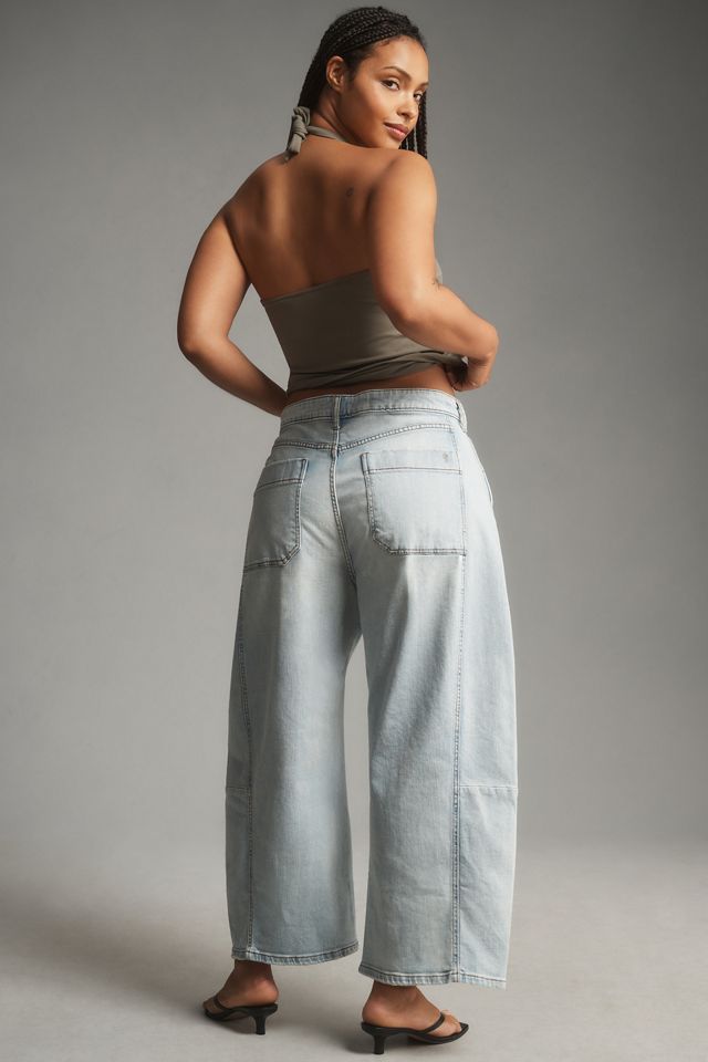 The Kenna Mid-Rise Heritage Barrel Jeans by Pilcro #6