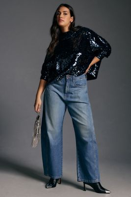 The Kenna Mid-Rise Heritage Barrel Jeans by Pilcro
