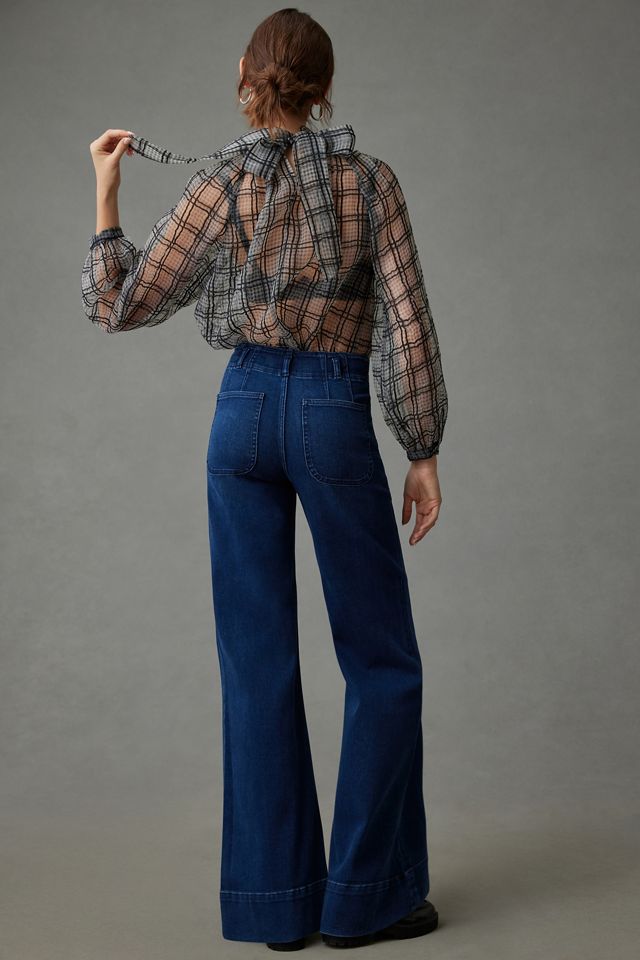 Maeve Jeans a vita larga a vita larga con corsetto #1