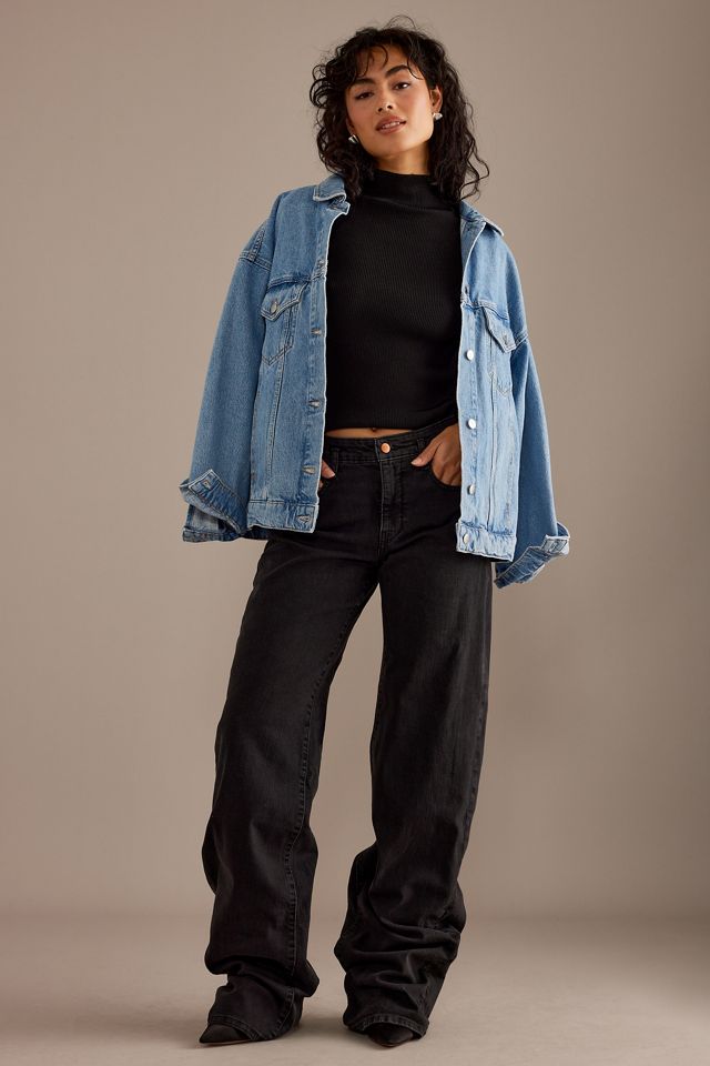 The Sport Cuff Mid-Rise Crop Wide-Leg Jeans by Pilcro | Anthropologie