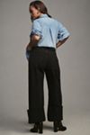 hattie tummy control mid rise crop wide leg jeans | medium wash