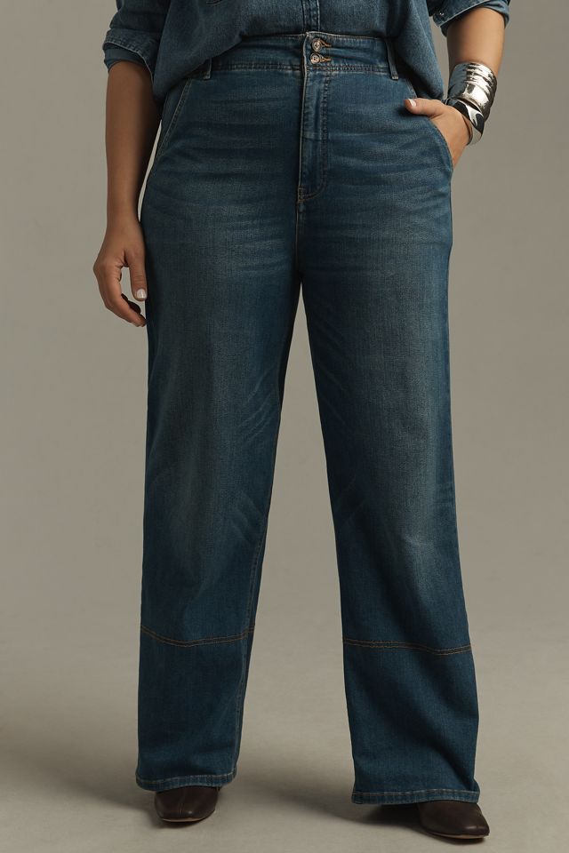 The Eventide High-Rise Wide-Leg Trouser Jeans by Pilcro #5