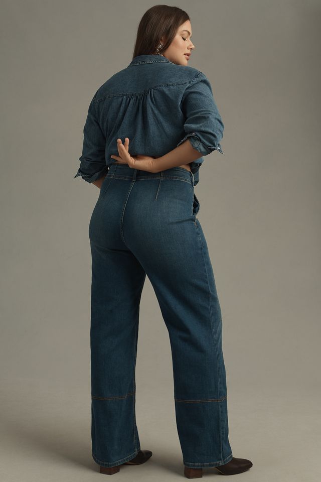 The Eventide High-Rise Wide-Leg Trouser Jeans by Pilcro #6