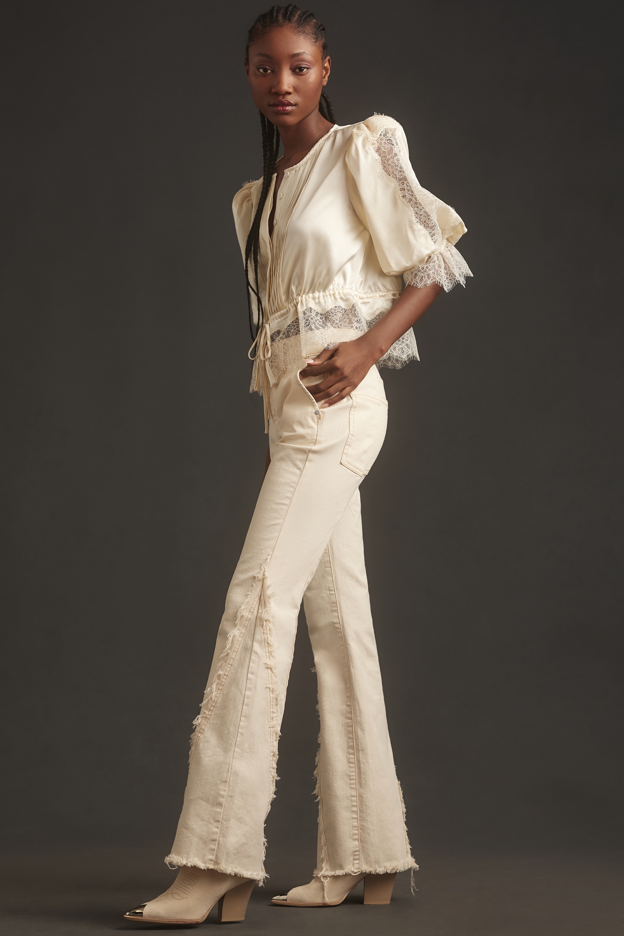 Pilcro Reworked High-Rise Icon Flare Jeans