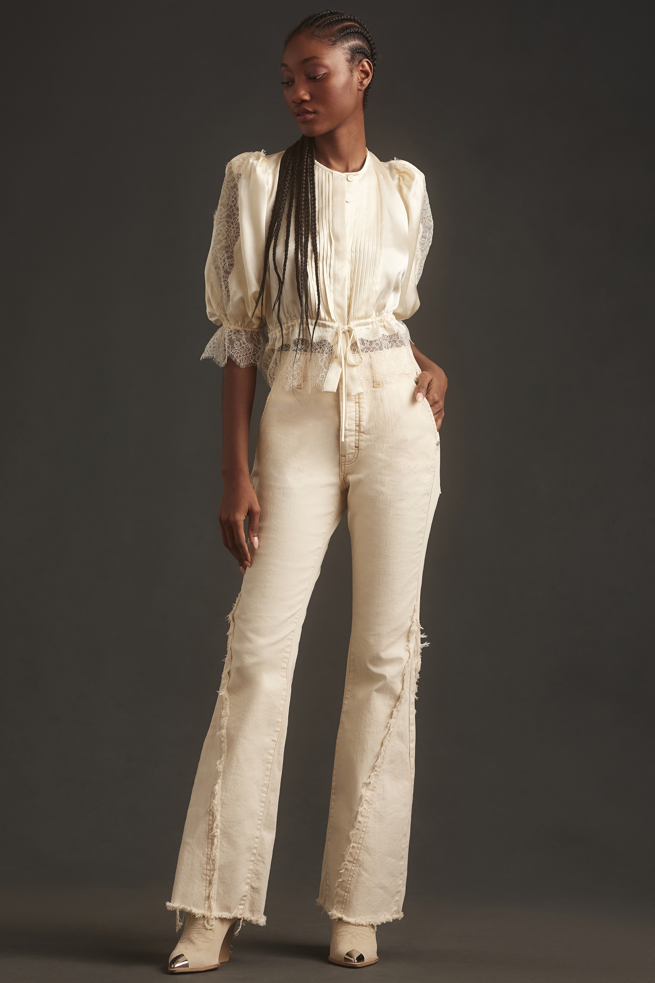 Pilcro Reworked High-Rise Icon Flare Jeans