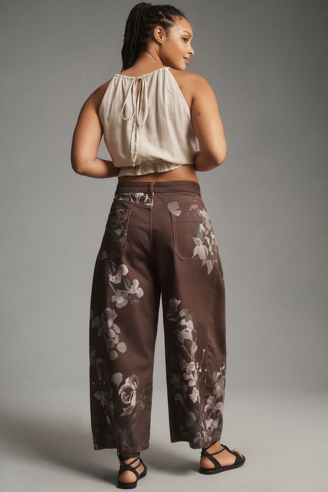 The Kenna Mid-Rise Heritage Barrel Jeans by Pilcro: Floral Edition #7