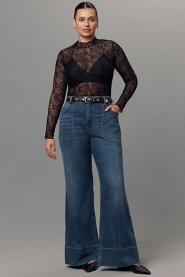 The Rylan Relaxed High-Rise Flare Jeans by Pilcro