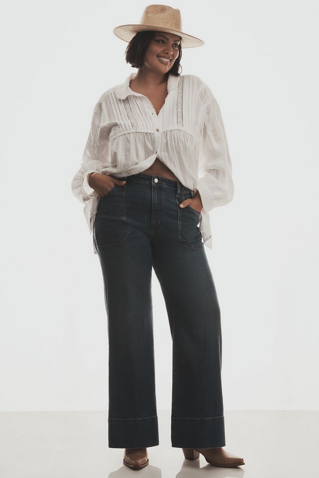 The Rylan Relaxed High-Rise Flare Jeans by Pilcro #9