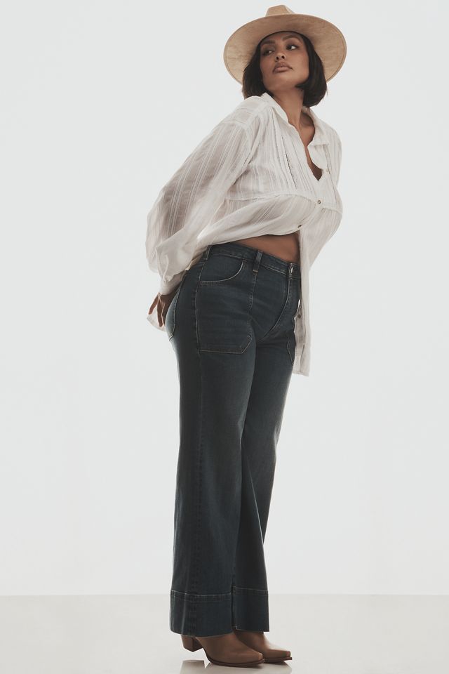 The Rylan Relaxed High-Rise Flare Jeans by Pilcro #8