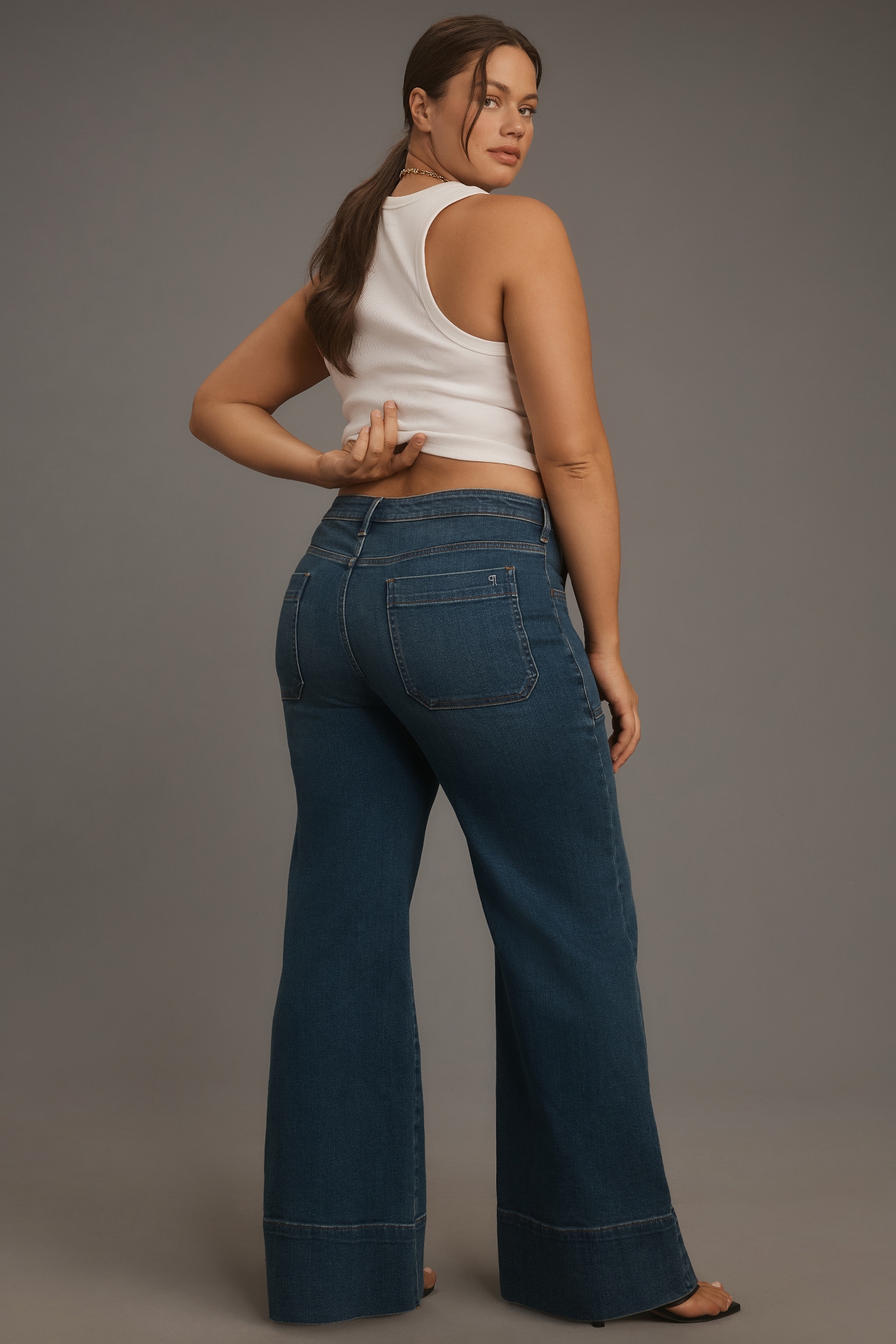 The Rylan Relaxed High-Rise Flare Jeans by Pilcro