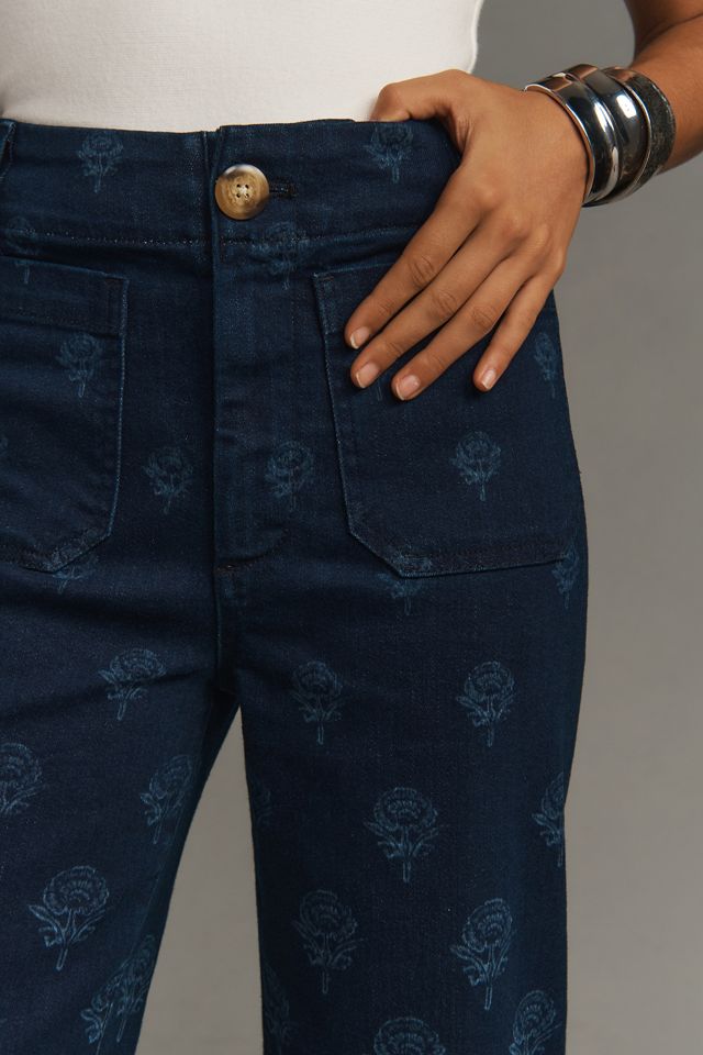 The Colette Cropped Wide-Leg Jeans by Maeve #2
