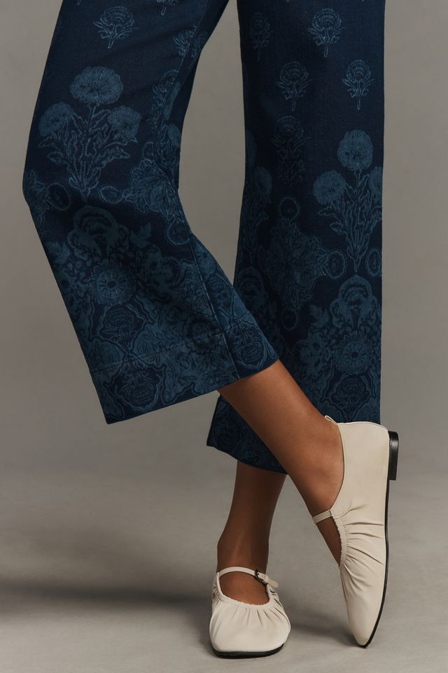The Colette Cropped Wide-Leg Jeans by Maeve #4