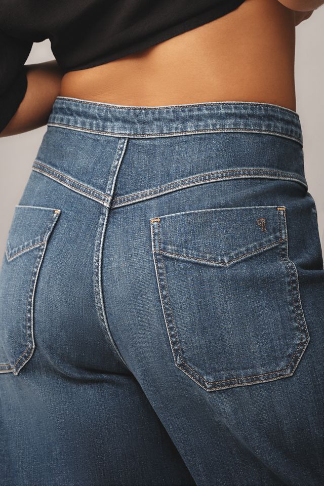 Emory Pleated High-Rise Wide-Leg Jeans #11