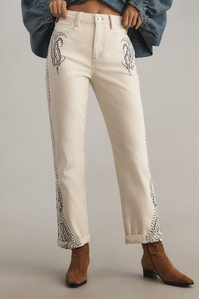 Pilcro Slim Slouch Mid-Rise Straight-Leg Jean #1