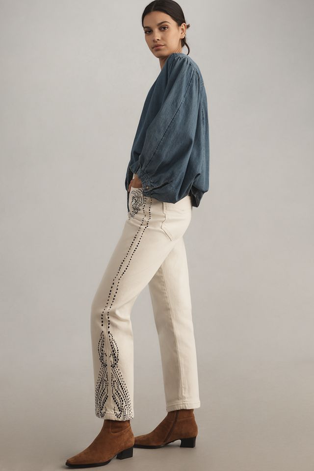 Pilcro Slim Slouch Mid-Rise Straight-Leg Jean #2
