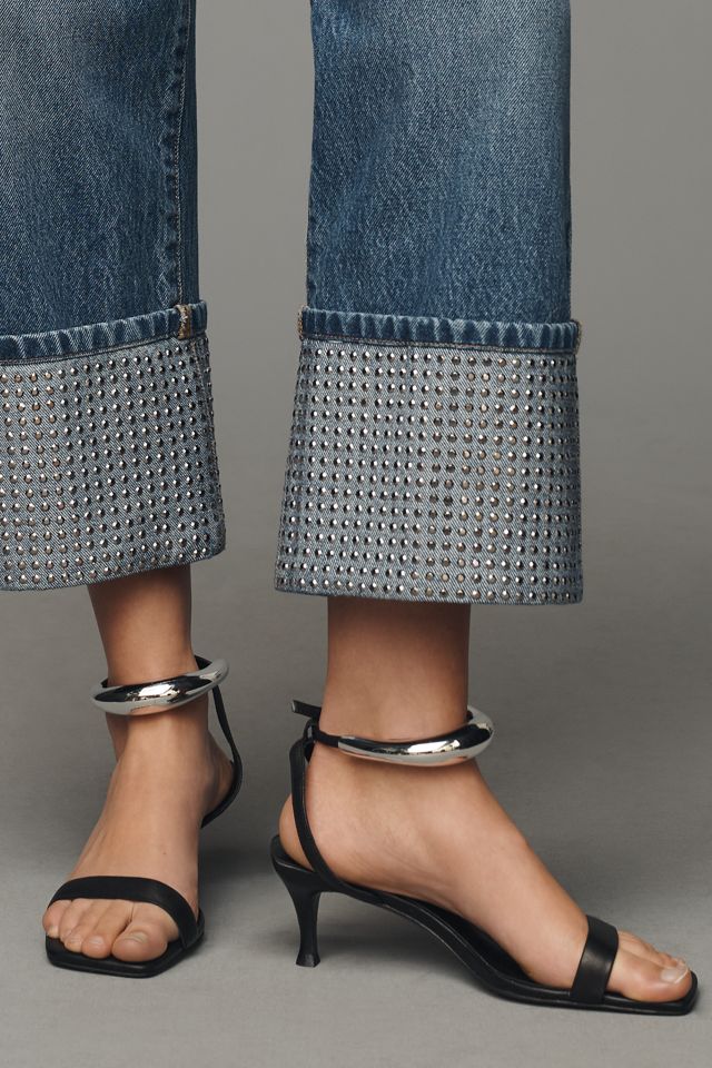 The Lonnie Cuffed High-Rise Crop Jeans by Pilcro: Sparkle Edition #2