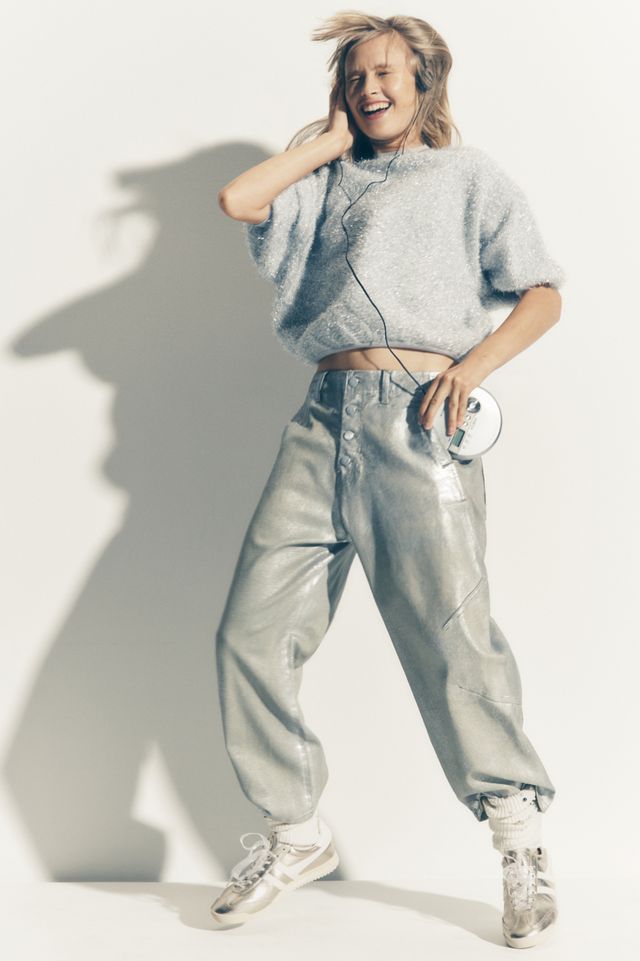 The Arin Mid-Rise Button-Front Barrel Jeans by Pilcro: Coated Edition #5