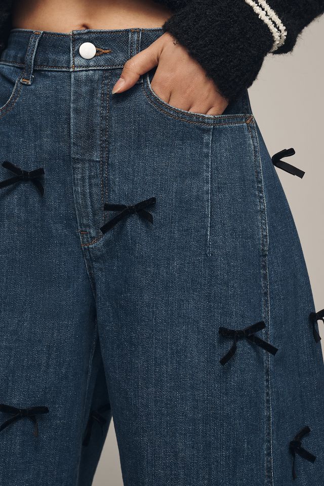 NEW Anthropologie Pilcro The Bow Boyfriend Jeans - outlets 31 Waist