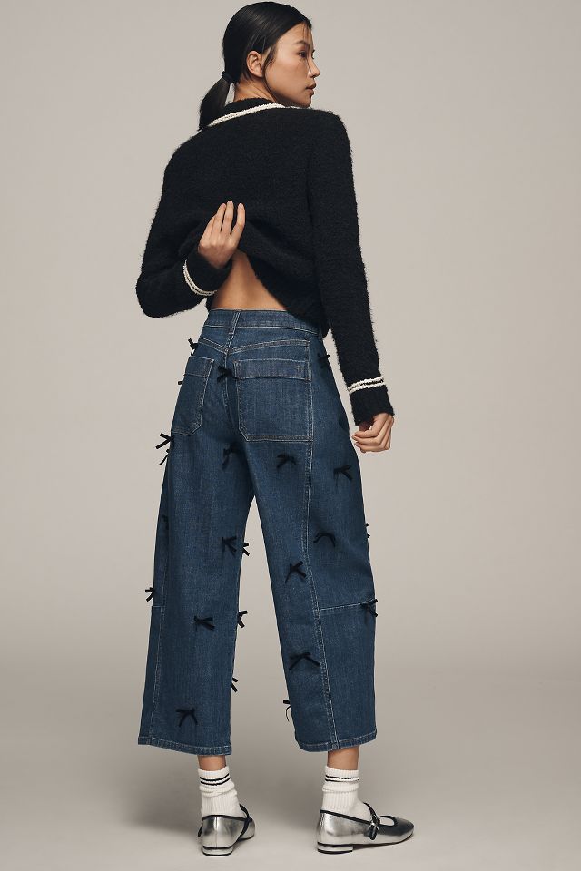 NEW Anthropologie Pilcro The Bow Boyfriend Jeans - outlets 31 Waist