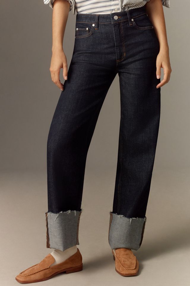 Pilcro High-Rise Cuff Flocked Jeans #1