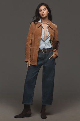 State Fair Mid-Rise Tapered Ankle Jeans en Blue, taille: 24 chez Anthropologie - Pilcro - Modalova