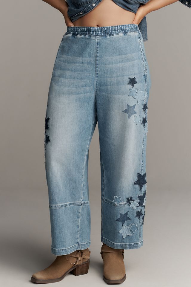 The Izzie Relaxed Pull-On Barrel Jeans by Pilcro #8