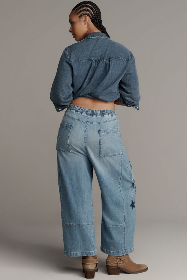 The Izzie Relaxed Pull-On Barrel Jeans by Pilcro #9