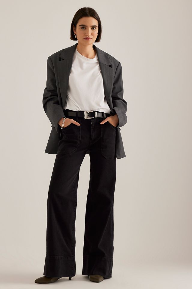 Pilcro Relaxed High-Rise Full-Flare Jeans #4
