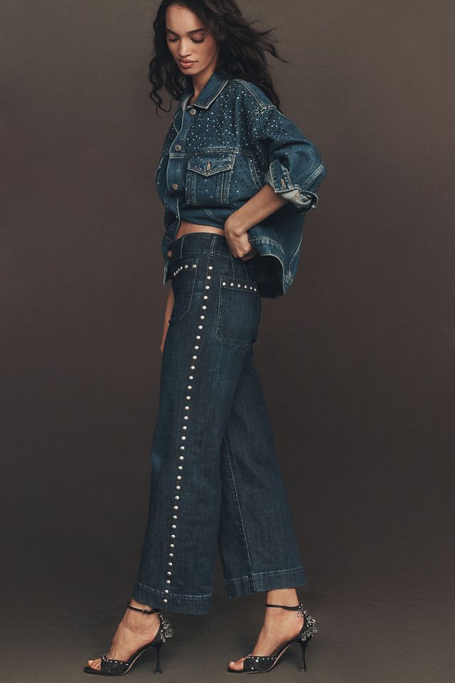 The Colette Crop Wide-Leg Jeans by Maeve #2