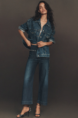 The Colette Crop Wide-Leg Jeans by Maeve