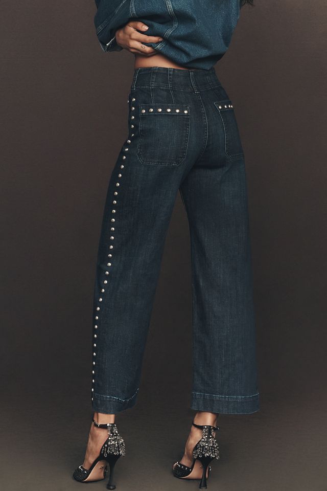 The Colette Crop Wide-Leg Jeans by Maeve #1