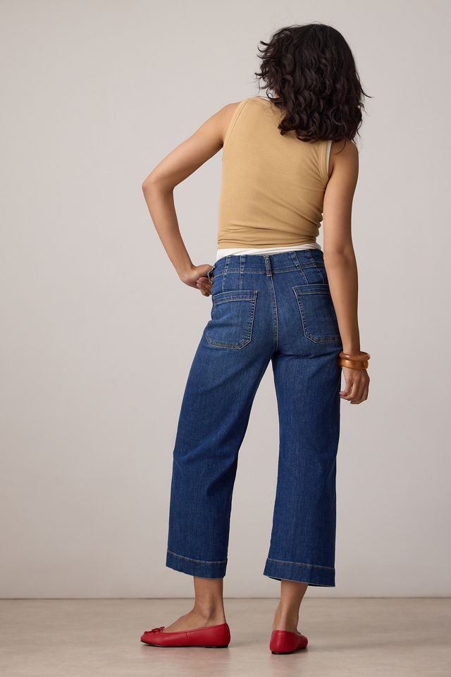Maeve Colette High-Rise Wide-Leg Cropped Jeans #18