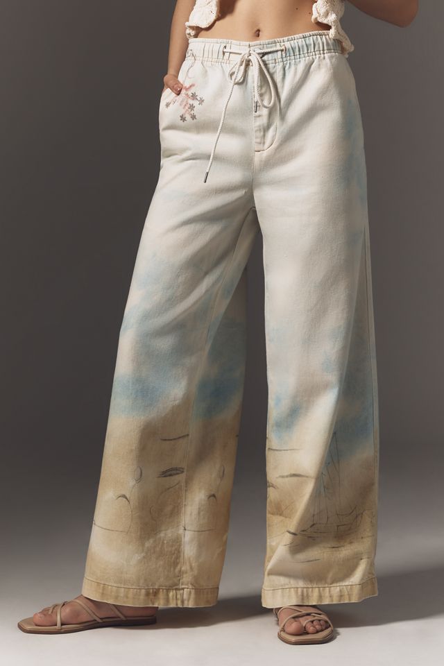 Pilcro Pull-On High-Rise Wide-Leg Jeans #1