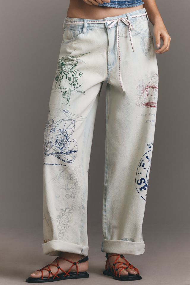 Pilcro Mid-Rise Slouchy Wide-Leg Cuffed Jeans #1