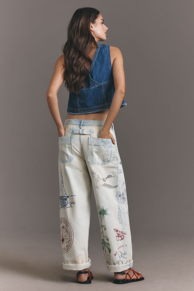 Pilcro Mid-Rise Slouchy Wide-Leg Cuffed Jeans #2