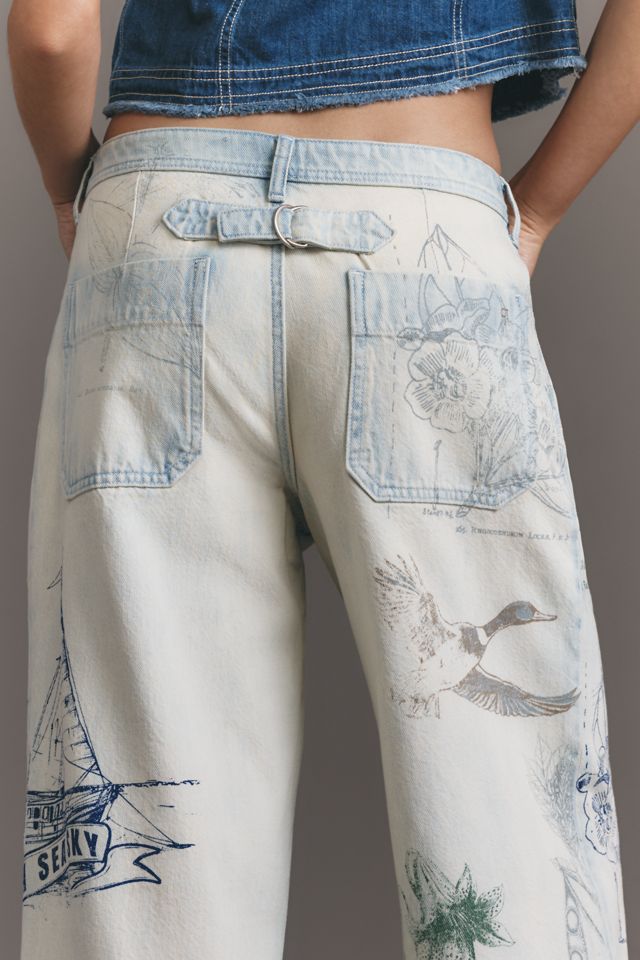Pilcro Mid-Rise Slouchy Wide-Leg Cuffed Jeans #4