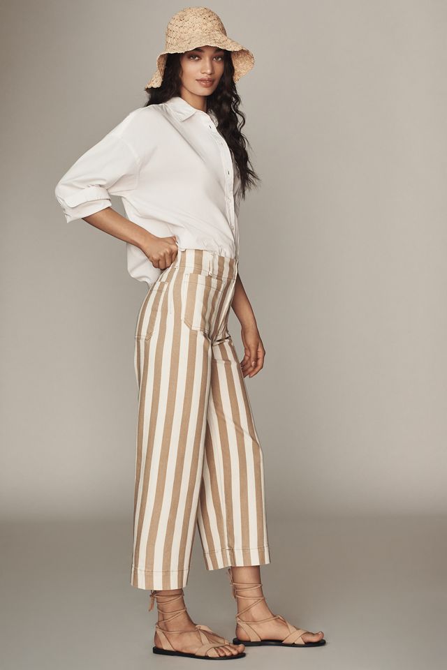 I Pantaloni Cropped a Gamba Larga Colette di Maeve: Edizione a Righe #2