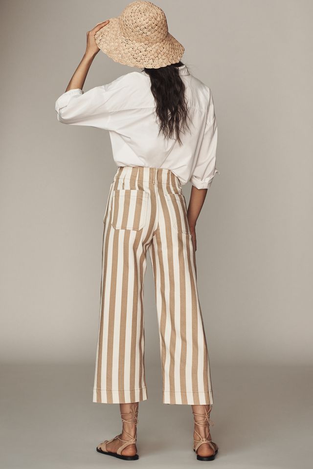 I Pantaloni Cropped a Gamba Larga Colette di Maeve: Edizione a Righe #1