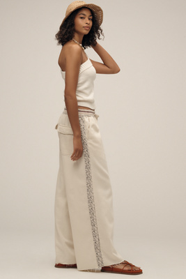 Pilcro The Surfer Drawstring Pull-on Jeans In White